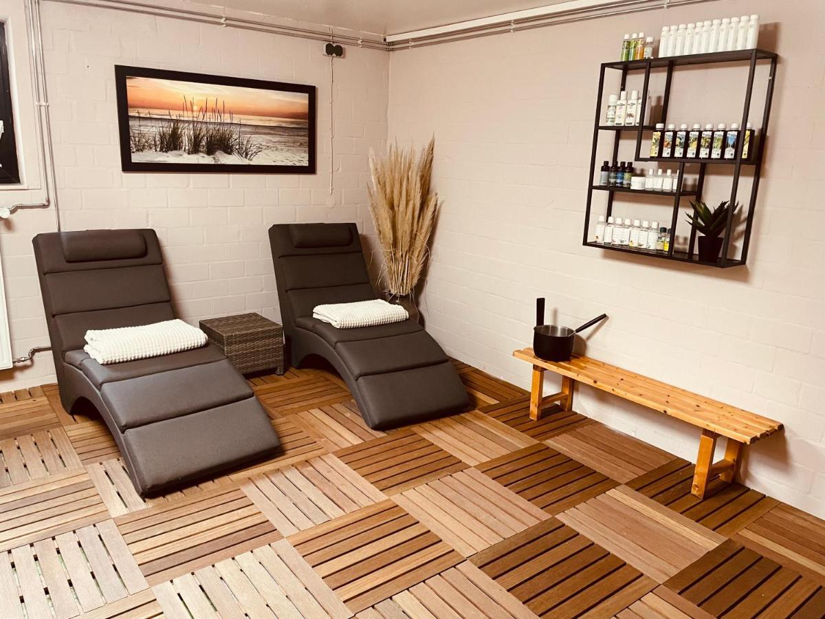 Stylisches Modernes Apartment, Sauna Und Wellness Top Lage Lubbecke Exteriör bild